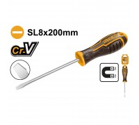 Отвертка плоская INGCO SL8.0 x 200