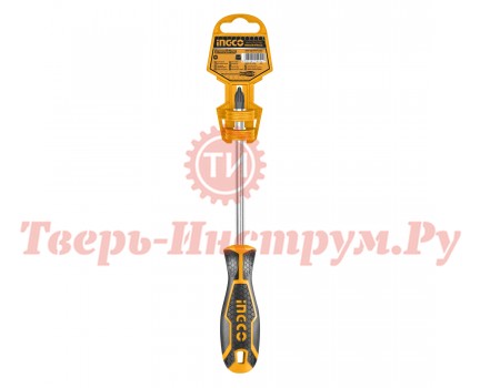 Отвертка крестовая INGCO PZ2 x 150