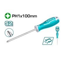 Отвертка крестовая TOTAL PH-1 100 мм