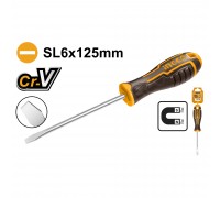 Отвертка плоская INGCO SL6.5 x 125