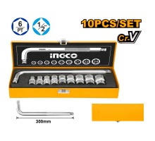 Набор головок торцевых INGCO 1/2" 10 шт