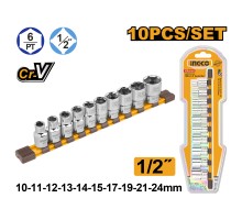Набор головок торцевых INGCO 1/2" 10 шт INDUSTRIAL