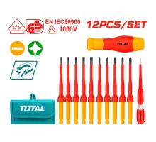 Набор диэлектрических отверток TOTAL 12 шт