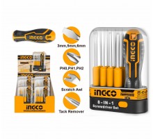 Отвертка с переставными сменными насадками INGCO