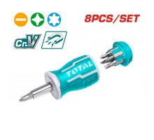 Отверточная рукоятка с битами TOTAL 8 в 1