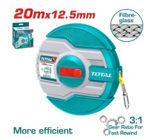 Рулетка геодезическая фибергласовая TOTAL 20 м