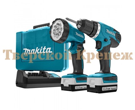 Аккумуляторная дрель шуруповерт MAKITA DF347DWLE