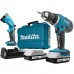 Аккумуляторная дрель шуруповерт MAKITA DF457DWLE