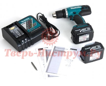 Аккумуляторная дрель шуруповерт MAKITA DDF453RFE