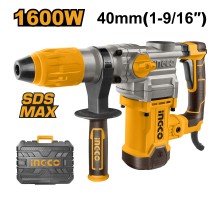 Перфоратор SDS MAX INGCO 10 Дж, 1600 Вт, мак 40 мм