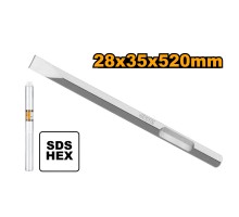 Зубило плоское HEX28 INGCO 520х35 мм