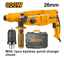 Перфоратор SDS PLUS INGCO 2.5 Дж, 800 Вт, макс 26 мм