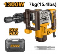 Отбойный молоток INGCO 1300 Вт 20 Дж HEX 30