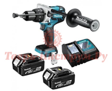 Аккумуляторная ударная дрель шуруповерт MAKITA DHP481RTE