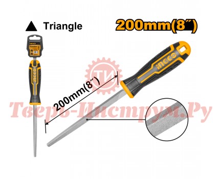 Напильник трехгранный INGCO №2 200 мм INDUSTRIAL