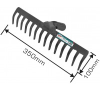 Грабли садово-огородные без черенка TOTAL 350х100 см