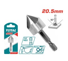 Зенкер конический TOTAL 20.5 мм HEX 1/4"