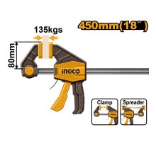 Струбцина быстрозажимная INGCO 80х450 мм