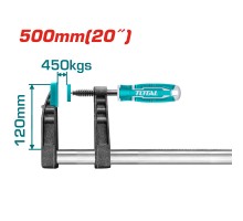 Струбцина TOTAL F образная 120х500 мм