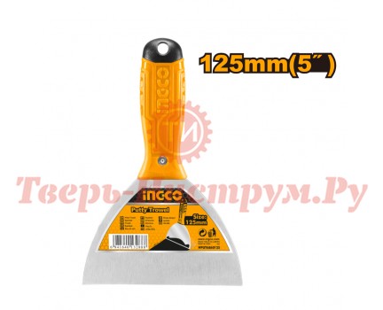 Шпатель штукатурный INGCO 125 мм STANDART Шпатель штукатурный INGCO 125 мм STANDART