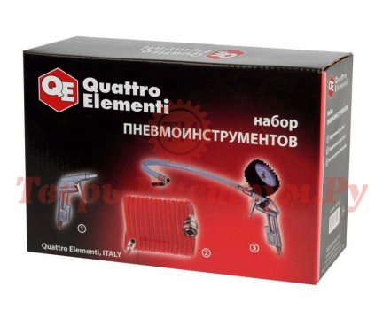 Набор пневмоинструмента QUATTRO ELEMENTI 2 предмета Набор пневмоинструмента QUATTRO ELEMENTI 2 предмета