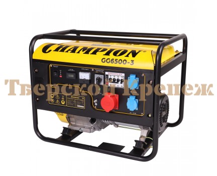 Генератор бензиновый CHAMPION GG6500-3 Генератор бензиновый CHAMPION GG6500-3
