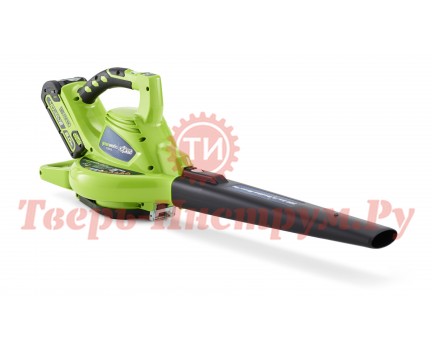 Воздуходувка аккумуляторная GREENWORKS GD40BV Воздуходувка аккумуляторная GREENWORKS GD40BV