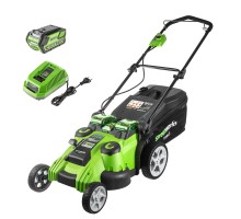 Газонокосилка аккумуляторная GREENWORKS G40LM49DBK4