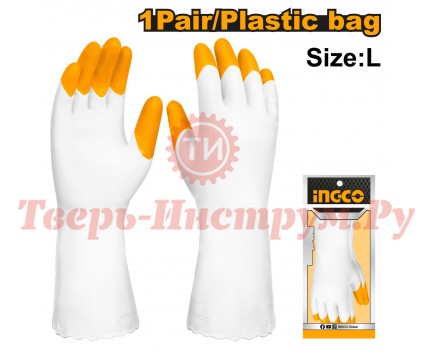 Перчатки хозяйственные INGCO L Перчатки хозяйственные INGCO L