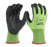 Перчатки защитные MILWAUKEE HI-VIS CUT E GLOVES L