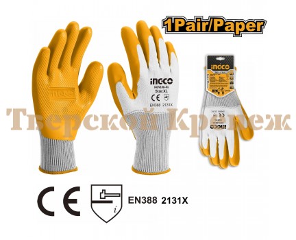 Перчатки защитные INGCO XL Перчатки защитные INGCO XL