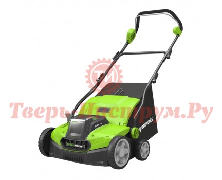 Аэратор газона аккумуляторный GREENWORKS GD40SC36 Аэратор газона аккумуляторный GREENWORKS GD40SC36