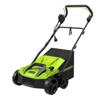 Аэратор газона аккумуляторный GREENWORKS GD40SC38II