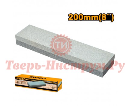 Брусок абразивный прямоуголный INGCO 200x50x25 P120/P240 Брусок абразивный прямоуголный INGCO 200x50x25 P120/P240