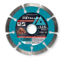 Диск алмазный сегментный METALLICA Optima 115x22 мм