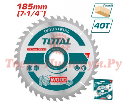 Диск пильный по дереву TOTAL 185x20x40T Диск пильный по дереву TOTAL 185x20x40T