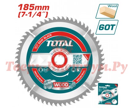 Диск пильный по дереву TOTAL 185x20x60T Диск пильный по дереву TOTAL 185x20x60T