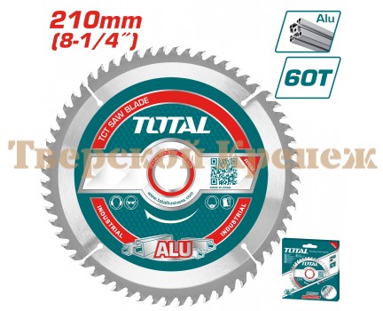 Диск пильный по алюминию TOTAL 210x30x60T