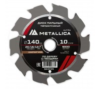 Диск пильный по дереву METALLICA Ultra 140x20/16/12.7х2.4х10z