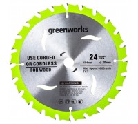 Диск пильный GREENWORKS 184х20х1.6х24T