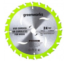 Диск пильный GREENWORKS 184х20х1.6х24T