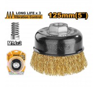 Щетка для ушм чашеобразная мягкая INGCO 125 мм