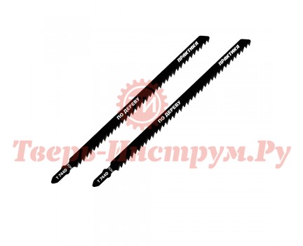 Пилки для лобзика по дереву ПРАКТИКА T744D 2 шт