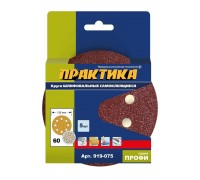 Круги шлифовальные ПРАКТИКА Ø125 P60 5 шт