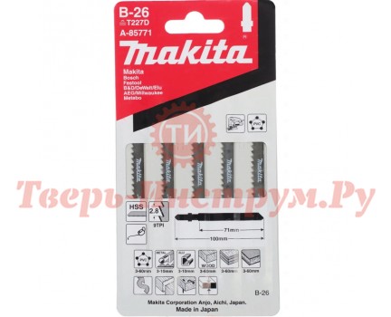 Пилки для лобзика MAKITA A-85771 B-26 T227D 5 шт