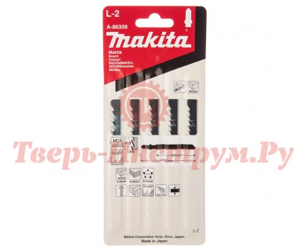 Пилки для лобзика MAKITA A-86309 L2 5шт Пилки для лобзика MAKITA A-86309 L2 5шт
