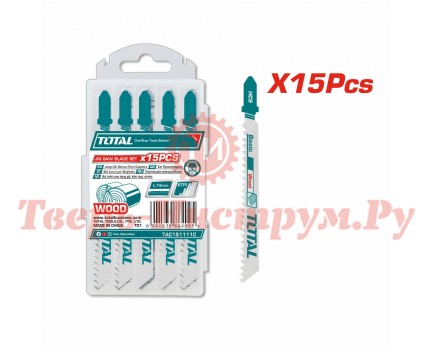 Пилки для лобзика TOTAL T111C 15 шт Пилки для лобзика TOTAL T111C 15 шт