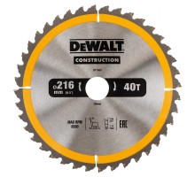 Диск пильный по дереву DEWALT CONSTRUCTION 235х30 24z ATB 20°