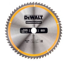 Диск пильный по дереву DEWALT CONSTRUCTION 305х30 60z ATB 5°