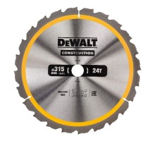 Диск пильный по дереву DEWALT CONSTRUCTION 315х30 24z ATB 5°